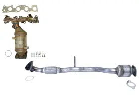 228004 Medallion Auto Parts For Chevrolet Spark 2013 2014 2015 Upper And Lower Catalytic Converter Flex Pipe