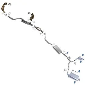 Medallion Auto Parts 228086 Resonator Pipe Dual Muffler Exhaust System Fits Gmc Acadia 2013 2015 2016 3.6l