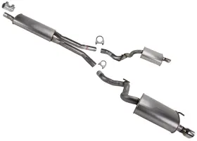229337 Medallion Auto Parts For Ford Mustang 2015 2020 2023 2.3l Rear Mufflers Dual Exhaust System Resonator