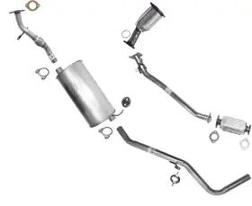 229662 Medallion Auto Parts For Nissan Frontier Rwd 2.4 01-04 Extended Cab 116.1 Inch Exhaust Muffler Tail Pipe