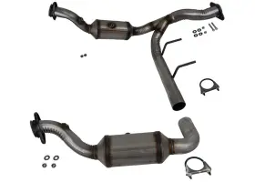 231067 Medallion Auto Parts For Ford F150 3.5l Turbo 2015 2019 2020 Heavy Duty 5 Inch Catalytic Converter Pipe