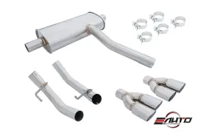 Mr-abe-mbc117 Megan Racing Quad 2.5x3.25 Ss Roll Tip Axle Back Exhaust For Benz Cla Cla250 13-16 C117