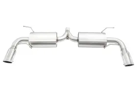 Mr-cbs-mrx80925-ss Megan Racing 4 Inch Dual Stainless Tip Axle Back Axleback Exhaust For Mazda Rx8 Rx-8 09-11