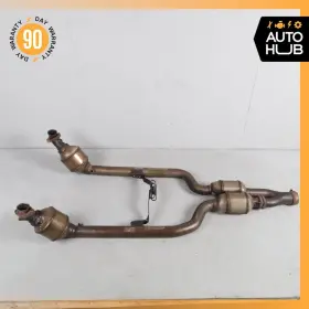 2034908319 Mercedes-benz W203 C55 Clk55 Amg Engine Left And Right Exhaust Downpipe Resonator Set