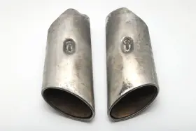 Ea28165 Mercedes Cls550 06-11 Rear Exhaust Muffler Silver Tips 2 Piece Set A915 Oem