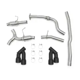 Mmexh-cam4-16qtpbk Mishimoto Quad Black Tip Cat-back Exhaust For 2016 Chevrolet Camaro 2.0t