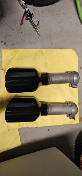 31602126 Mopar 2019-2020 Dodge Ram Rebel Black Dual Exhaust Tailpipe Tips Left Right