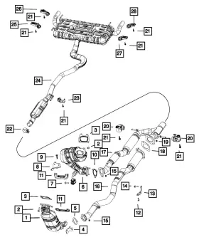 68141368ab Mopar Genuine Catalytic Converter Bracket