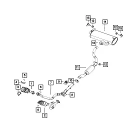68301894aa Mopar Exhaust Bracket For Jeep Wrangler 2019-2020