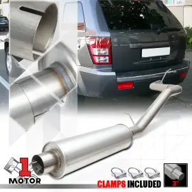 Motor-1 Mt1-l7450cgjebc Aluminized Steel 3 Inch Catback Exhaust System For 05-10 Jeep Grand Cherokee 4.7/5.7