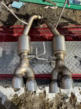 Suab22wrx-5mu-35sdw Nameless Axle-back Exhaust 4 Inch Mufflers 3.5 Tips 22-26 Wrx Vb Fa24