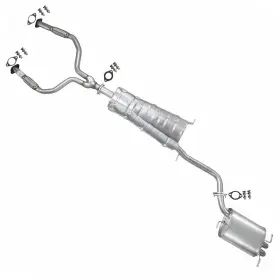 303131 Northeastern Exhaust Direct Fit Y-pipe Center And Rear Muffler Kit Fits 2004 Infiniti G35 3.5l