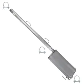 Northeastern Exhaust 305204 Stainless Steel Pipe With Muffler Kit Fits 2009-2010 Dodge Ram 1500 5.7l