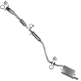 40407 Northeastern Exhaust Epa Approved System Kit With Catalytic Fits 2003-2005 Toyota Corolla 1.8l
