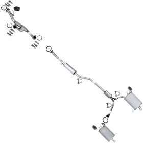 424913a Northeastern Exhaust 53766 55571 55570 Stainless Steel System Kit Fits 2008-2012 Honda Accord Sedan 3.5l V6