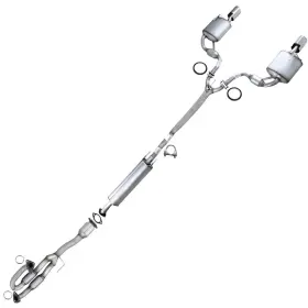 506247 Northeastern Exhaust Epa Approved Catalytic Resonator Muffler Kit Fits 2009-2019 Nissan Maxima 3.5l