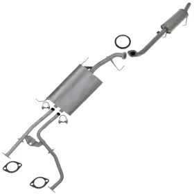 54377a Northeastern Exhaust Direct-fit Center Muffler Assembly With Rear Kit Fits 2001-2003 Qx4 3.5l