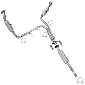 604230 Northeastern Exhaust Epa Approved Pair Of Catalytic And Resonator Kit Fits 2011-14 F-150 3.7l 157 Inch Wb