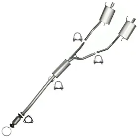 606141 Northeastern Exhaust Catalytic Converter Resonator Muffler System Fits 2009-2015 Pilot 3.5l