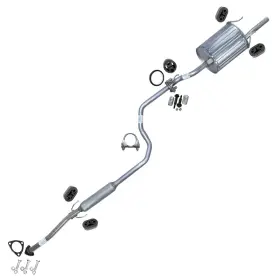 607102 Northeastern Exhaust Stainless Steel Resonator Muffler Kit With Hangers Fits 1999-2000 Civic And El 1.6l