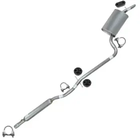 608106 Northeastern Exhaust Stainless Steel Resonator Muffler Kit With Hangers Fits 2001-2005 Lesabre 3.8l