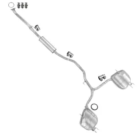 Api-714075 Northeastern Exhaust Direct-fit Muffler Assembly Kit Fits 2018-2020 Honda Accord 1.5l