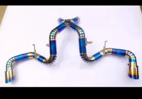 570gt Npboosted 369747999559 Titanium X Pipe Exhaust System Fits 2016-2021 Mclaren 570s 540c 3.8l Turbo