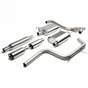 Nsp-ctbk-cmc97-162 4 Inch Dual Round Slant Tip Muffler Catback System Kits For 00-05 Chevy Monte Carlo