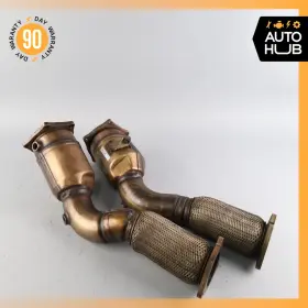 95511302110 Porsche Cayenne 955 Turbo Front Engine Exhaust Downpipe Left And Right Set Oem
