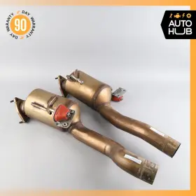 95511302310 Porsche Cayenne 955 Turbo Rear Engine Exhaust Downpipe Left And Right Side Set Oem