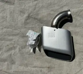 95811125200 Porsche 2011-2018 Cayenne Right Exhaust Tailpipe Tip Oem New Clamp