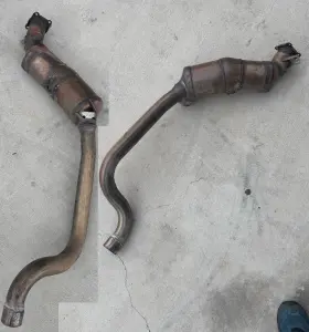 97011334927 Porsche 10-16 Panamera 970 3.6l V6 Exhaust Catalytic Convertor Set Oem