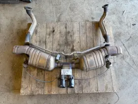 98111192106 Porsche 2015 Cayman S 981 Oem Sport Exhaust Mufflers Pse 29k 13-16
