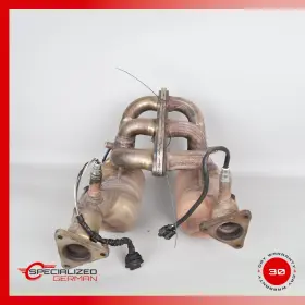 99611310305 Porshce 00-04 Porsche 986 Boxster S Engine Exhaust Downpipe Left And Right Side Set Oem