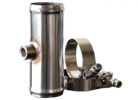 119020086 Ppe Diesel Pacific Performance Engineering For 1.75 Inch Coolant Drain Tube Stainless Steel With 1/4 Inchnpt Bung