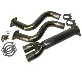 Plm-yp-370z-ti Private Label Mfg Plm For Power Driven Titanium Mid Y-pipe Nissan 370z