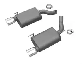 Lex4100 Professional Products Axle Back Exhaust Kit 2005-2010 Ford Mustang Gt 2