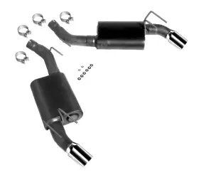 Lex4140 Professional Products Axle Back Exhaust Kit 2010-2013 Chevy Camaro Ss 3
