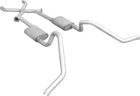 P1008 Pypes Performance Exhaust 1965-69 Imp Ala / Full Size 2-1/2 Inch Header Back System With X-change And Street