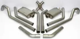P1014 Pypes Performance Exhaust 1968-87 Truck Header Back System X-pipe 2-1/2 Violator Muffler