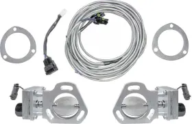 P1074 Pypes Performance Exhaust Dual Electric Cutout Set Without Ut Y-pipes Dump Legs - Fits 2-1/2 Inch Or 3