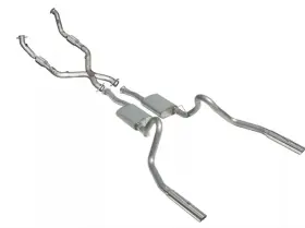 Sfm56 Pypes Performance Exhaust Rear Ss Back With 3 Inch Tips And Cats For 98-04 Ford Mustang V6