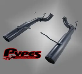 Sfm76msb Pypes Performance Exhaust 2011-2014 Mustang Gt 5.0 Black Pype Bomb 3.0 Inch Axle Back Muffler Kit Used