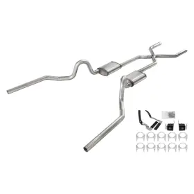 Sga18r Pypes Performance Exhaust For Oldsmobile 442 68-71 System 409 Ss Crossmember-back