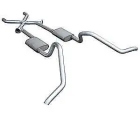 Sgb11r Pypes Performance Exhaust Race-pro Crossmember-back System 1965-69 Gm B-body 409 2.5