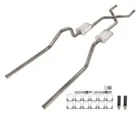 Sgb15 Pypes Performance Exhaust No-muffler Crossmember-back System 1965
