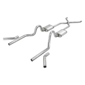 Sgc43r Pypes Performance Exhaust For Chevy Bel Air 55-57 System 409 Ss H-bomb Crossmember-back