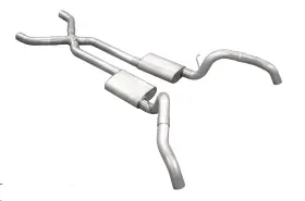 Sgf63r Pypes Performance Exhaust Crossmember Back With X-pipe System 67-69 Split Rear Dual Exit 3 In