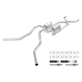Sgt75v Pypes Performance Exhaust For Chevy C10 Pickup 63-66 System 409 Ss Crossmember-back