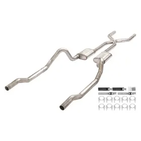 Smb13t Pypes Performance Exhaust For Dodge Charger 66-74 System 409 Ss Crossmember-back